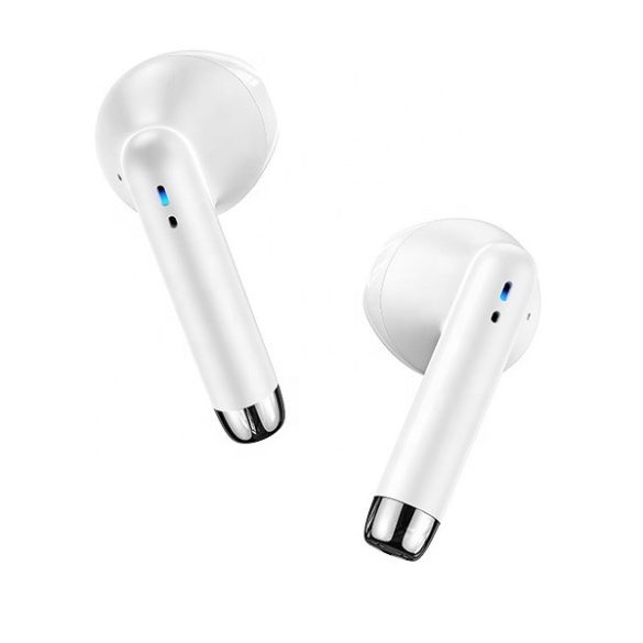 Bluetooth sztereó fülhallgató, v5.0, TWS, töltőtok, vízálló, érintés vezérlés, Usams IA04, fehér