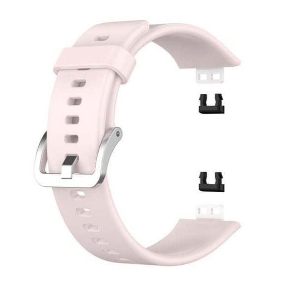 Huawei Watch Fit, szilikon pótszíj, állítható, rózsaszín