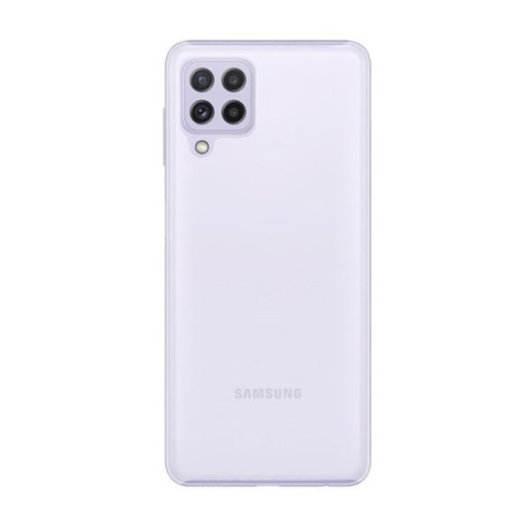 Samsung Galaxy A22 4G SM-A225F, Műanyag hátlap védőtok, gumírozott, áttetsző