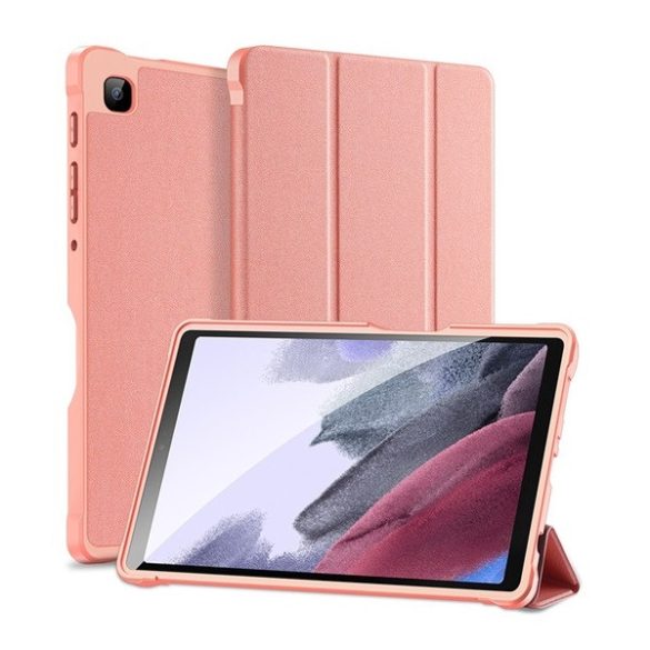 Samsung Galaxy Tab A7 Lite 8.7 SM-T220 / T225, mappa tok, Trifold, Dux Ducis Domo, rózsaszín