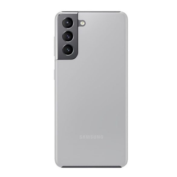 Samsung Galaxy S21 FE 5G SM-G990, Műanyag hátlap védőtok, gumírozott, áttetsző