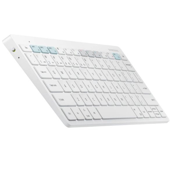 Univerzális bluetooth billentyűzet, v5.0, QWERTY, angol nyelvű, Samsung Smart Keyboard Trio 500, fehér, gyári