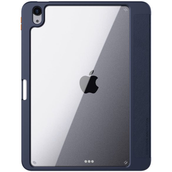 Apple iPad Air (2020) / iPad Air (2022), mappa tok, közepesen ütésálló, Apple Pencil tartóval, kamera védelem, Smart Case, Nillkin Bevel, sötétkék