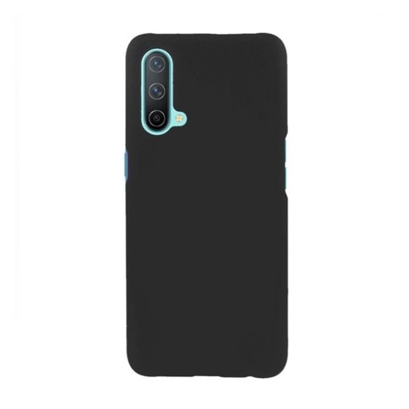 OnePlus Nord CE 5G, Műanyag hátlap védőtok, gumírozott, fekete