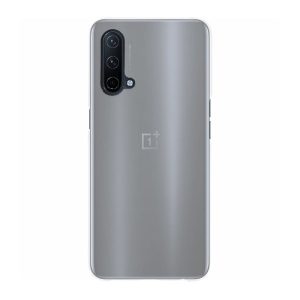 OnePlus Nord CE 5G, Műanyag hátlap védőtok, gumírozott, áttetsző