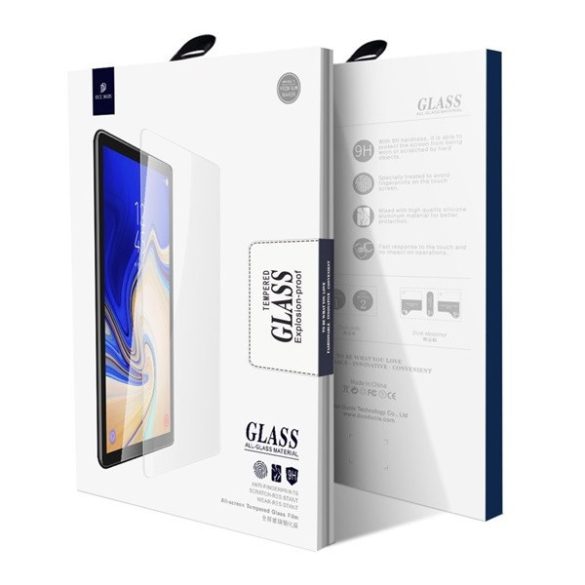 Samsung Galaxy Tab A7 Lite 8.7 SM-T220 / T225, Kijelzővédő fólia, ütésálló fólia (az íves részre is!), Tempered Glass (edzett üveg), Anti Blue Ray, Dux Ducis, Clear
