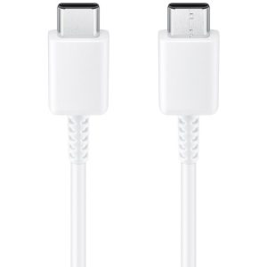 USB Type-C töltő- és adatkábel, USB Type-C, 100 cm, gyorstöltés, Samsung, fehér, gyári,