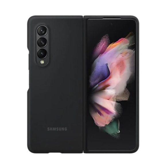 Samsung Galaxy Z Fold3 5G SM-F926B, Szilikon tok, fekete, gyári