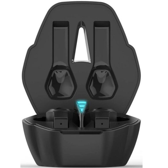 Bluetooth sztereó fülhallgató, v5.0, TWS, töltőtok, vízálló, zajszűrővel, érintés vezérlés, Lenovo HQ08, fekete, gyári