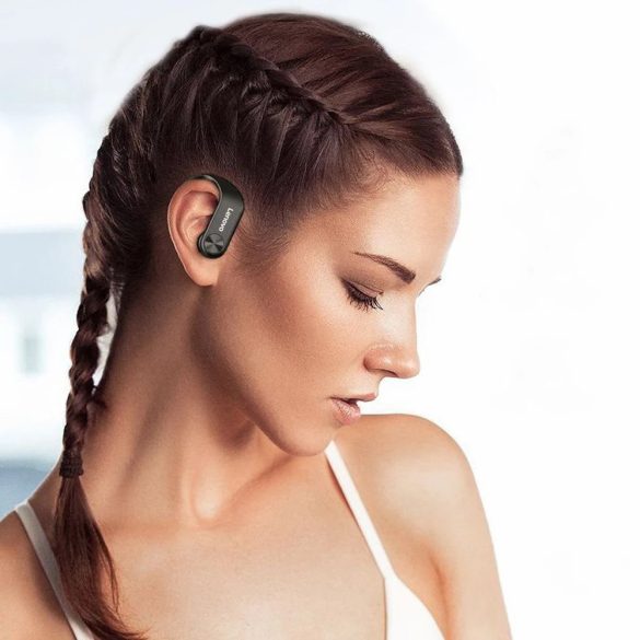 Bluetooth sztereó fülhallgató, v5.0, TWS, töltőtok, vízálló, zajszűrővel, érintés vezérlés, sportoláshoz, Lenovo LP7, fekete, gyári
