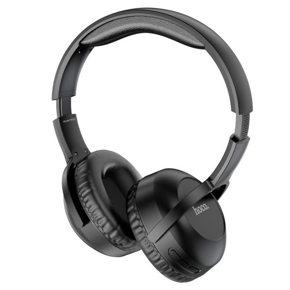 Bluetooth sztereó fejhallgató, v5.0, mikrofon, 3.5mm, funkció gomb, hangerő szabályzó, összecsukható, teleszkópos fejpánt, Hoco W33 Art Sount, fekete