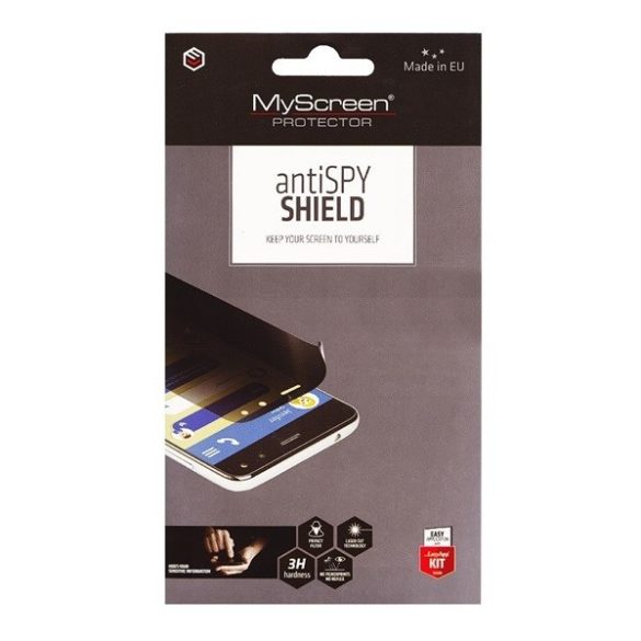 Samsung Galaxy A52 / A52 5G / A52s 5G SM-A525F / A526B / A528B, Kijelzővédő fólia (az íves részre NEM hajlik rá!), betekintés elleni védelem, MyScreen Protector AntiSpy Shield, Clear Prémium