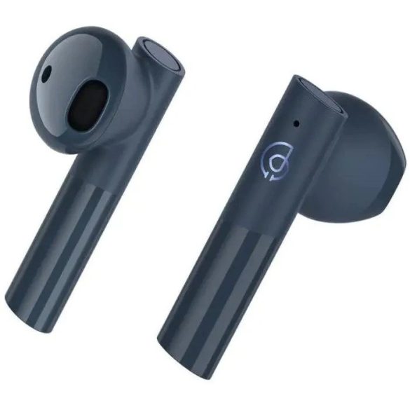 Bluetooth sztereó fülhallgató, v5.2, TWS, töltőtok, vízálló, zajszűrővel, érintés vezérlés, Haylou MoriPods T33, kék, gyári