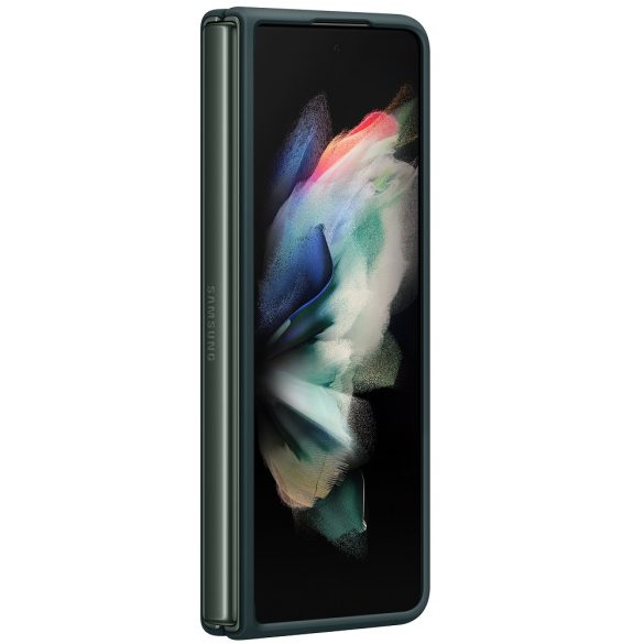 Samsung Galaxy Z Fold3 5G SM-F926B, Szilikon tok, sötétzöld, gyári