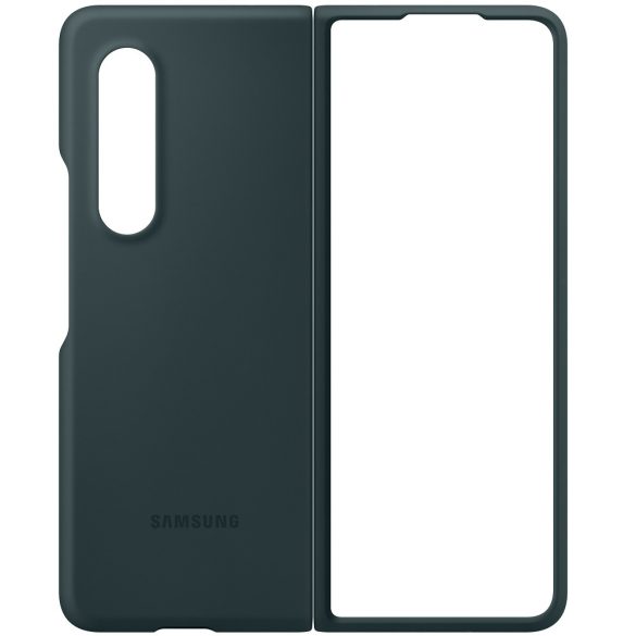 Samsung Galaxy Z Fold3 5G SM-F926B, Szilikon tok, sötétzöld, gyári