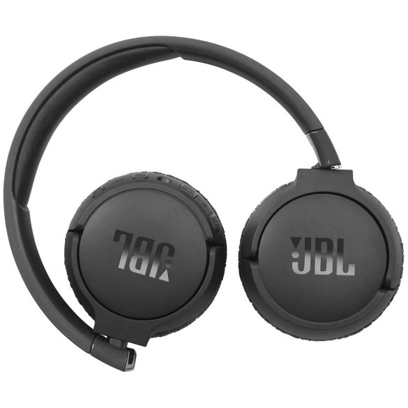 Bluetooth sztereó fejhallgató, v5.0, mikrofon, 3.5mm, funkció gomb, hangerő szabályzó, zajszűrővel, összecsukható, teleszkópos fejpánt, JBL Tune 660NC, fekete