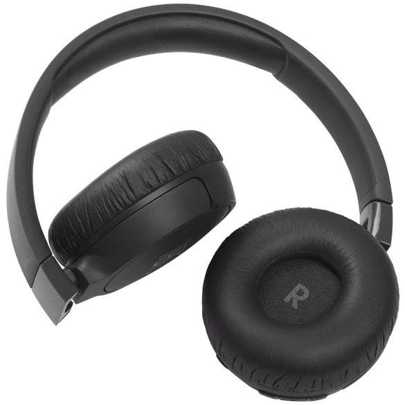 Bluetooth sztereó fejhallgató, v5.0, mikrofon, 3.5mm, funkció gomb, hangerő szabályzó, zajszűrővel, összecsukható, teleszkópos fejpánt, JBL Tune 660NC, fekete