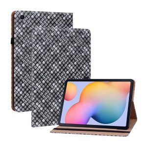 Samsung Galaxy Tab S6 Lite 10.4 (2020 / 2022 / 2024) SM-P610 / P615 / P613 / P619 / P620 / P625, mappa tok, stand, fonott minta, mintás/fekete