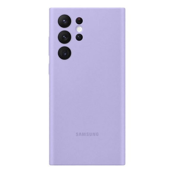 Samsung Galaxy S22 Ultra 5G SM-S908, Szilikon tok, lila, gyári