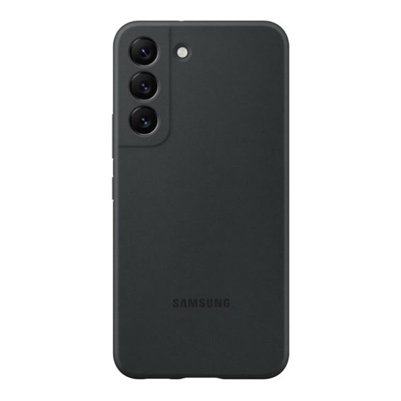Samsung Galaxy S22 5G SM-S901, Szilikon tok, fekete, gyári