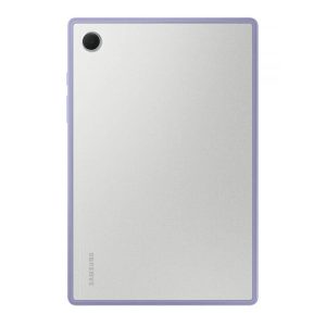 Samsung Galaxy Tab A8 10.5 (2021) SM-X200 / X205, Szilikon tok, átlátszó hátlap, ütésálló keret, lila, gyári