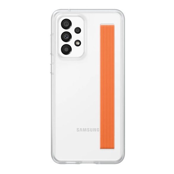 Samsung Galaxy A33 5G SM-A336B, Szilikon tok, kézpánttal, átlátszó, gyári