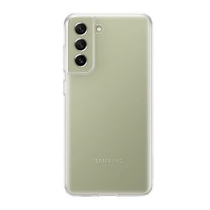 Samsung Galaxy S21 FE 5G SM-G990, Szilikon tok, közepesen ütésálló, légpárnás sarok, átlátszó, gyári