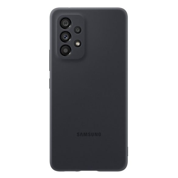 Samsung Galaxy A53 5G SM-A536U, Szilikon tok, fekete, gyári