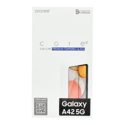   Samsung Galaxy A42 5G / M42 5G SM-A426B / M426B, Kijelzővédő fólia, ütésálló fólia (az íves részre NEM hajlik rá!), Tempered Glass (edzett üveg), Clear, gyári