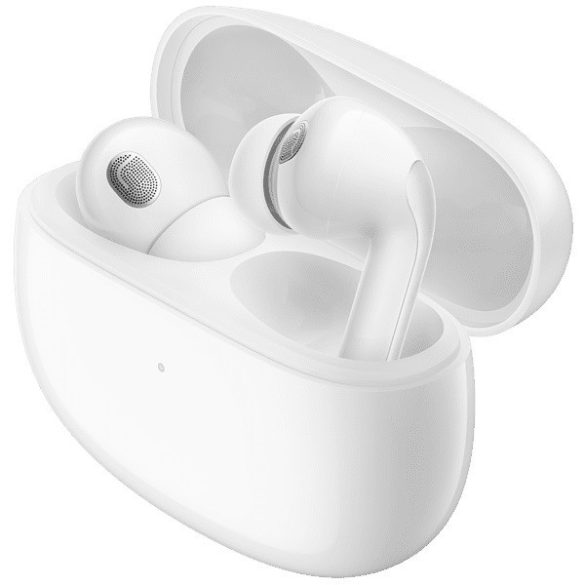 Bluetooth sztereó fülhallgató, v5.2, TWS, töltőtok, érintés vezérlés, zajszűrővel, IP55, Xiaomi Buds 3T Pro, fehér, gyári