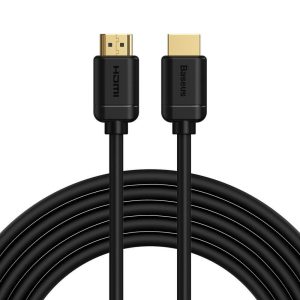 Adatkábel, HDMI - HDMI, v2.0, 500 cm, 4K, 3D, 30 Hz, Baseus High Definition, CAKGQ-D01, fekete