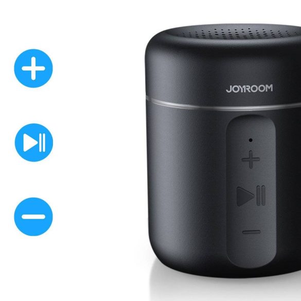 Bluetooth hordozható hangszóró, 5W, v5.0, TF kártyaolvasó, kézpánttal, felakasztható, vízálló, Joyroom JR-ML02, fekete
