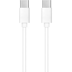 USB Type-C töltő- és adatkábel, USB Type-C, 100 cm, 3000 mA, 60W, gyorstöltés, PD, fehér