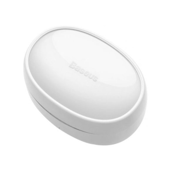 Bluetooth sztereó fülhallgató, v5.2, TWS, töltőtok, vízálló, Baseus Bowie E2, fehér