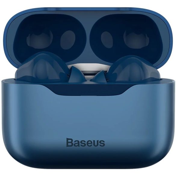 Bluetooth sztereó fülhallgató, v5.1, TWS, töltőtok, érintés vezérlés, zajszűrővel, Baseus Simu S1 Pro, sötétkék