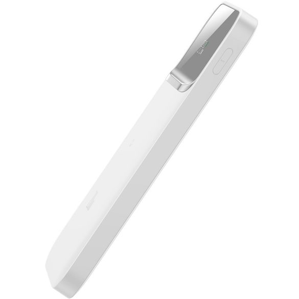 Külső akkumulátor, 10000 mAh, 20W, Telefonhoz és TabletPC-hez, USB aljzat, USB Type-C aljzat, LED kijelző, Magsafe kompatibilis töltővel, gyorstöltés, Baseus Magnetic, PPCX010102, fehér