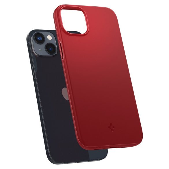 Apple iPhone 14 Plus, Műanyag hátlap védőtok, Spigen Thin Fit, piros