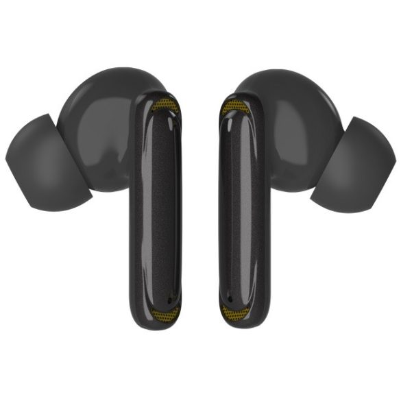 Bluetooth sztereó fülhallgató, v5.2, TWS, töltőtok, zajszűrővel, érintés vezérlés, Devia Star E1, fekete