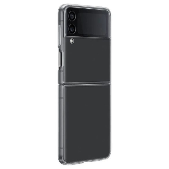 Samsung Galaxy Z Flip4 SM-F721B, Műanyag hátlap védőtok, ultravékony, átlátszó, gyári