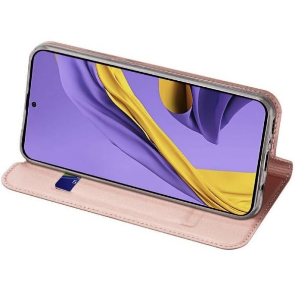 Motorola Moto E7 Power / E7i Power, Oldalra nyíló tok, stand, Dux Ducis, vörösarany