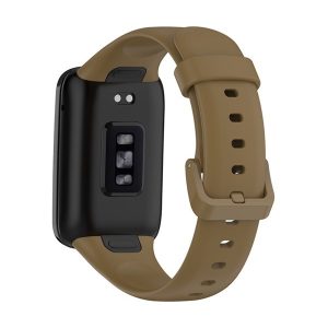 Xiaomi Mi Smart Band 7 Pro, szilikon pótszíj, állítható, barna