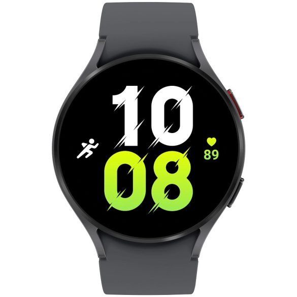 Bluetooth okosóra, szilikon szíj, alumínium keret, v5.2, aktivitás és egészség mérő, vízálló, hangszóró, Samsung Galaxy Watch 5 (40mm) SM-R900, szürke, gyári