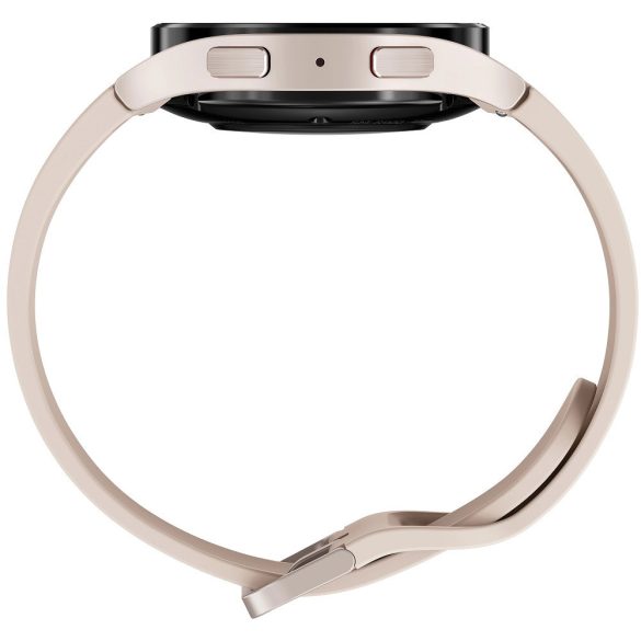 Bluetooth okosóra, szilikon szíj, alumínium keret, v5.2, aktivitás és egészség mérő, vízálló, hangszóró, Samsung Galaxy Watch 5 (40mm) SM-R900, vörösarany, gyári