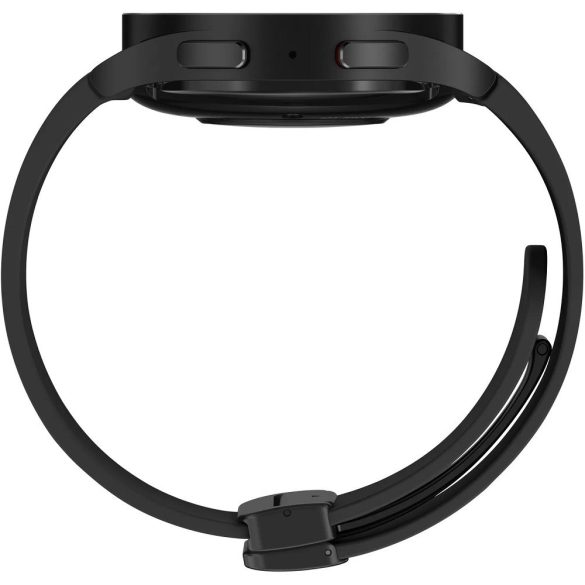 Bluetooth okosóra, szilikon szíj, titánium keret, v5.2, aktivitás és egészség mérő, vízálló, hangszóró, Samsung Galaxy Watch 5 Pro (45mm) SM-R920, fekete, gyári