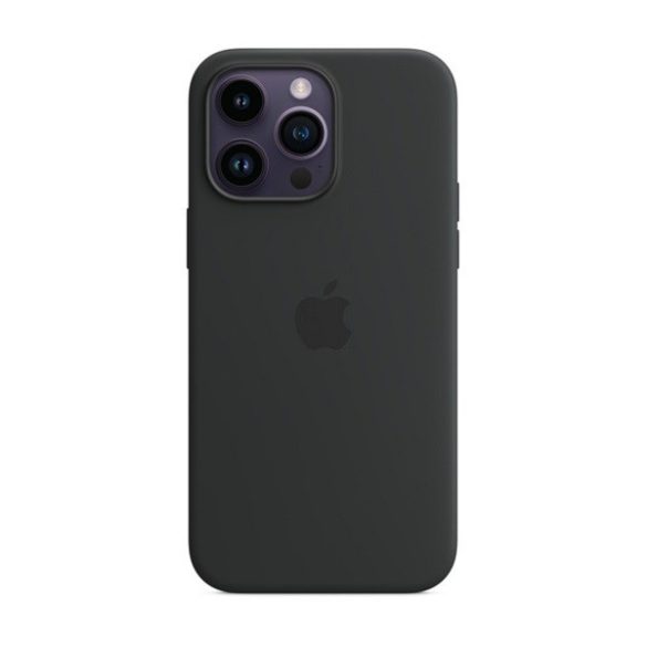 Apple iPhone 14 Pro Max, Szilikon tok, Magsafe kompatibilis, fekete, gyári