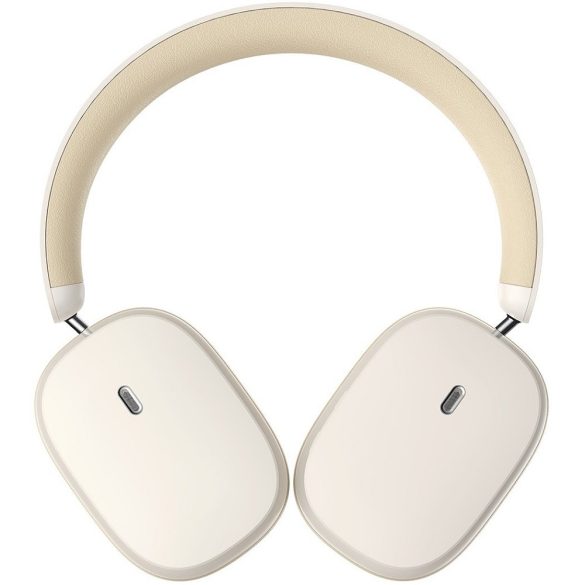 Bluetooth sztereó fejhallgató, v5.2, mikrofon, funkció gomb, hangerő szabályzó, zajszűrővel, teleszkópos fejpánt, Baseus Bowie H1, fehér