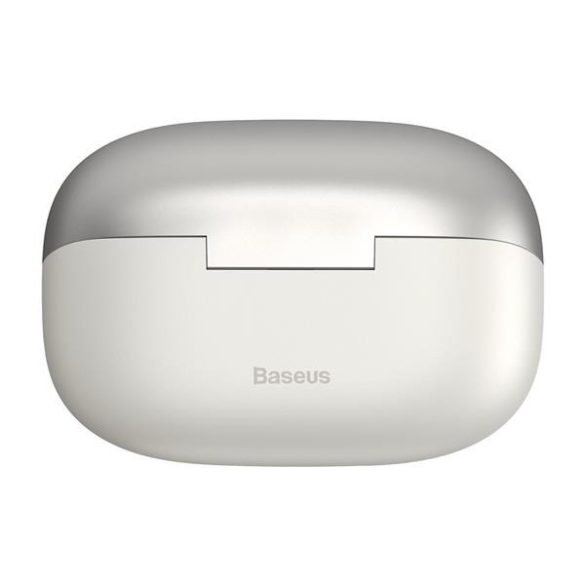 Bluetooth sztereó fülhallgató, v5.2, TWS, töltőtok, zajszűrővel, érintés vezérlés, Baseus Storm 1, fehér