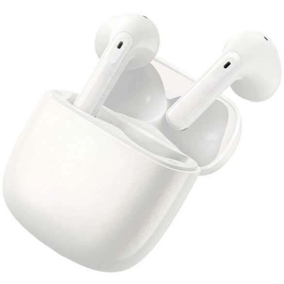 Bluetooth sztereó fülhallgató, v5.2, TWS, töltőtok, zajszűrővel, érintés vezérlés, Baseus Storm 3, fehér