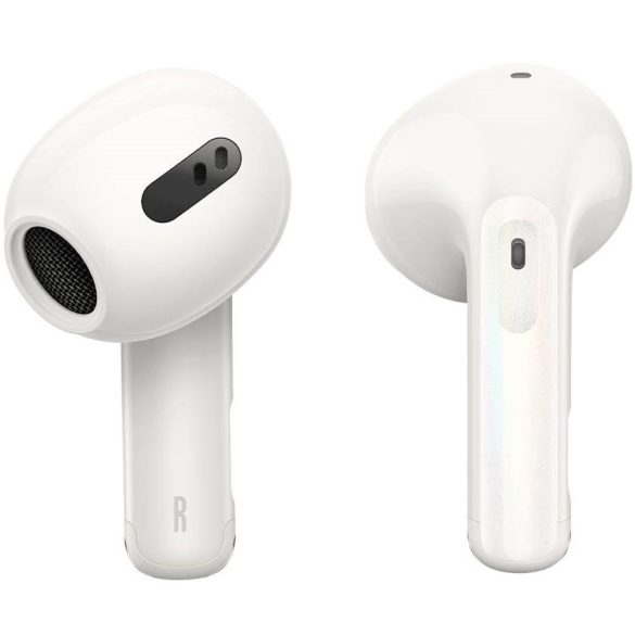 Bluetooth sztereó fülhallgató, v5.2, TWS, töltőtok, zajszűrővel, érintés vezérlés, Baseus Storm 3, fehér
