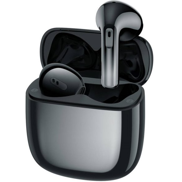 Bluetooth sztereó fülhallgató, v5.2, TWS, töltőtok, zajszűrővel, érintés vezérlés, Baseus Storm 3, fekete